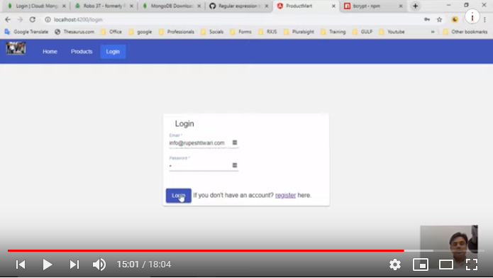 User Login and validation with MongoDB database - Demo - Rupesh Tiwari ...