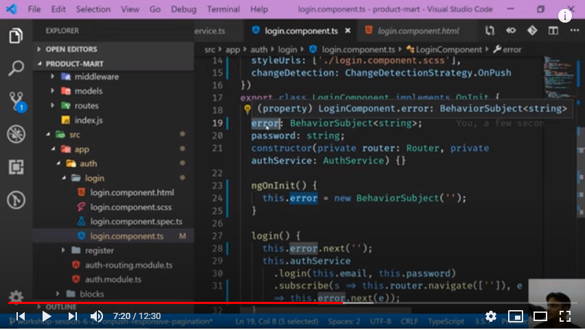 Angular onPush Change Detection Strategy User Login Page - Demo ...